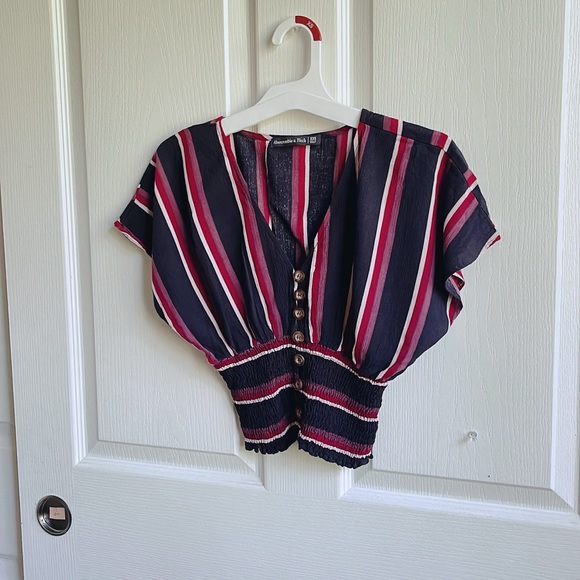 abercrombie & fitch smocked waist blouse - Picture 9 of 10